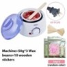 200CC Wax Heater melegítő szőrtelenítő gép kéz lábhoz Body SPA epilátor paraffin viasz edény + viaszbab + fa pálcikák