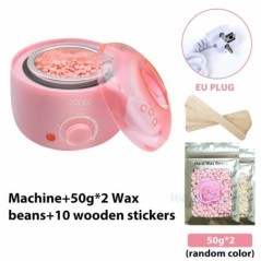 200CC Wax Heater melegítő szőrtelenítő gép kéz lábhoz Body SPA epilátor paraffin viasz edény + viaszbab + fa pálcikák