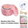 200CC Wax Heater melegítő szőrtelenítő gép kéz lábhoz Body SPA epilátor paraffin viasz edény + viaszbab + fa pálcikák