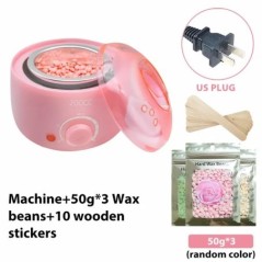 200CC Wax Heater melegítő szőrtelenítő gép kéz lábhoz Body SPA epilátor paraffin viasz edény + viaszbab + fa pálcikák