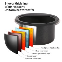 500CC Wax Heater melegítő szőrtelenítő Wax Machine SPA test epilátor Paraffin Wax Pot Smart LCD hőmérséklet kijelző