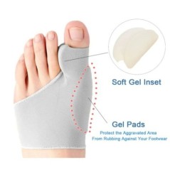 Lábujjleválasztó Hallux Valgus Bunion Corrector Orthotics Lábcsont Hüvelykujj-beállító korrekciós pedikűr zoknikiegyenesítő