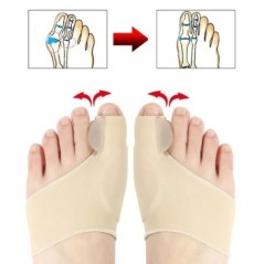 2db 1Pár lábujjleválasztó Hallux Valgus Bunion Corrector Orthotics Lábcsont Hüvelykujj-beállító korrekciós pedikűr zoknikiegyene