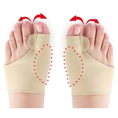 2db 1Pár lábujjleválasztó Hallux Valgus Bunion Corrector Orthotics Lábcsont Hüvelykujj-beállító korrekciós pedikűr zoknikiegyene