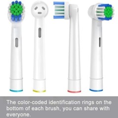 4/12/16/20 db csere fogkefefejek kompatibilis az Oral-B Braun Professional elektromos fogkefefejekkel Kefefejek