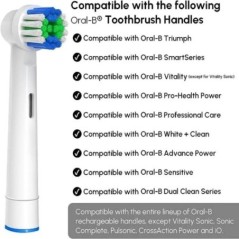 4/12/16/20 db csere fogkefefejek kompatibilis az Oral-B Braun Professional elektromos fogkefefejekkel Kefefejek