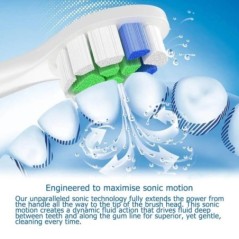 Philips Sonicare W2 Optimal White HX6063/67 cserekefefejekhez Diamond Clean White 3 6 9 sorozatú elektromos fogkefe