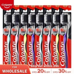 Colgate 8 db finom sörtéjű ínyfogkefe bambusz szén puha sörtéjű szájápoló családi csomag felnőtteknek puha