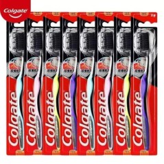 Colgate 8 db finom sörtéjű ínyfogkefe bambusz szén puha sörtéjű szájápoló családi csomag felnőtteknek puha