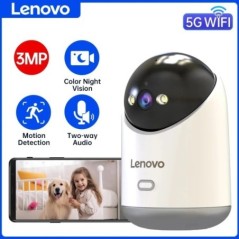 Lenovo 3MP 5G WiFi PTZ IP kamera Okosotthon Színes Éjszakai Audio Vezeték nélküli Megfigyelő Kamera Automatikus Nyomkövető Bizto