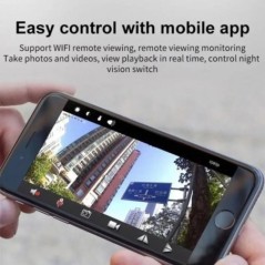 Wifi kamera Vezeték nélküli biztonsági védelem Mágneses hálózati kamera 1080p HD fekete otthoni kiegészítők Smart Home Remote Mo