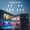 AVATTO Tuya WiFi intelligens izzó, szabályozható E27 RGB LED lámpa, Smart Life APP távirányító, hangvezérlés Alexa Google Home-h