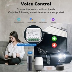 WiFi Tuya intelligens garázsajtó kapcsoló ajtónyitás Smart Life APP vezérlő távirányító bezárása Alexa Google Home számára