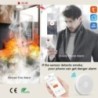 2 az 1-ben verzió WiFi Tuya Smart Co és füstérzékelő riasztó Szén-monoxid szalon szoba Konyhabolt Tűz PIR hangérzékelő riasztás