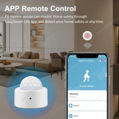 Tuya Zigbee emberi mozgásérzékelő intelligens otthoni mini PIR mozgásérzékelő infravörös érzékelő biztonság Smart Life működik a