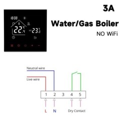 Tuya WiFi Smart Thermostat Elektrische Boden Heizung Wasser/Gas Kessel Temperatur Fernbedienung Touchscreen Google Home Alexa