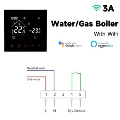 Tuya WiFi Smart Thermostat Elektrische Boden Heizung Wasser/Gas Kessel Temperatur Fernbedienung Touchscreen Google Home Alexa