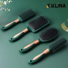 KLINA Hajmasszázs Légpárna Fésűkefe Fejbőr Hajkefe Detangle Anti Static Salon SPA Fodrász Styling Tool Ovális Kerek