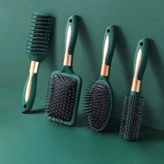 KLINA Hajmasszázs Légpárna Fésűkefe Fejbőr Hajkefe Detangle Anti Static Salon SPA Fodrász Styling Tool Ovális Kerek