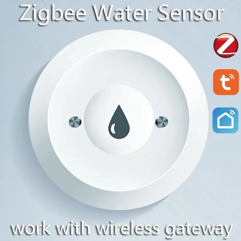 Zigbee vízbemerítési érzékelőSmart Home szivárgásérzékelő vízcsatlakozás riasztó alkalmazás távfelügyeleti vízszivárgás érzékelő