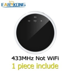 EARYKONG Wifi Földgáz érzékelő Smart Home LPG gáz riasztó érzékelő szivárgás érzékelő Wifi hőmérséklet érzékelők