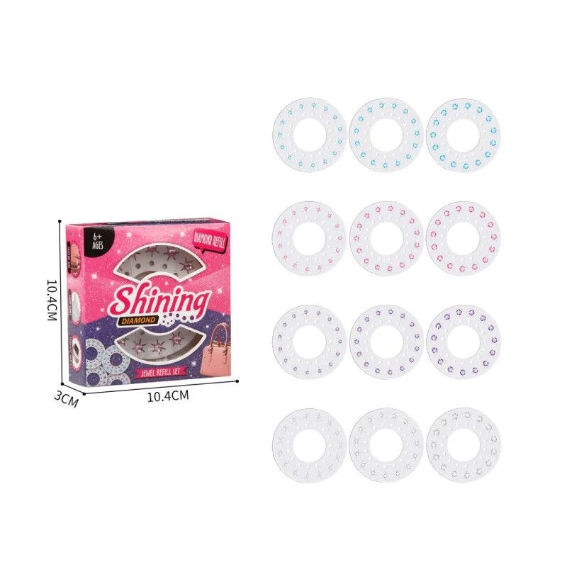 180 Gems Kit Blingers Deluxe készlet Blinger Hair Gems Decoration Deluxe készlet, Glam Collection, Glam Styling Tool for Girl