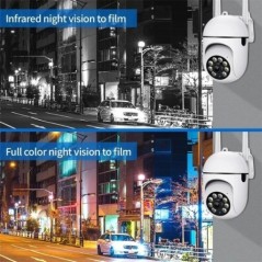 Kültéri 5 MP-es megfigyelő kamera CCTV IP Wifi kamera vízálló külső biztonsági védelem vezeték nélküli otthoni monitor mozgásköv