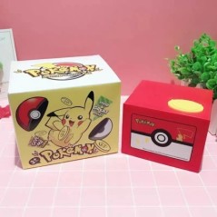 Pokémon malacpersely akciófigura anime rajzfilm Pikachu elektronikus műanyag persely Érme lopás malacpersely Pokémon gyerekjáték