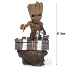 Marvel Guardians of the Galaxy Groot szobor Modell Bosszúállók Cute Baby Tree Man PVC Anime Akciófigura Játékok Gyűjtemény Ajánd