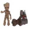 Marvel Guardians of the Galaxy Groot szobor Modell Bosszúállók Cute Baby Tree Man PVC Anime Akciófigura Játékok Gyűjtemény Ajánd