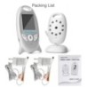 VB601 Video Baby Monitor Wireless 2.0'' LCD Babysitter 2 Way Talk Night Vision Temperature Security Nanny Camera 8 Lullabies