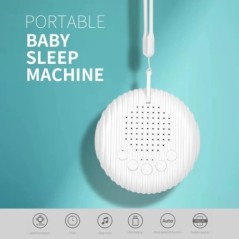 Baba alvó gép White Noise Sound Machine 10 nyugtató hang lejátszó Időzített kikapcsolás Hangerő Állítható USB Újratölthető