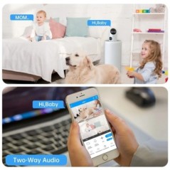 JOOAN 4K PTZ IP kamera 10X zoom kétlencsés automatikus követés WiFi CCTV kamera színes éjszakai otthoni babafigyelő videó megfig