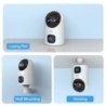 JOOAN 4K PTZ IP kamera 10X zoom kétlencsés automatikus követés WiFi CCTV kamera színes éjszakai otthoni babafigyelő videó megfig