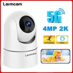 Új 2K 4MP babafigyelő 5G WiFi IP kamera Ai Tracking Audio Surveillance kamera Biztonsági védelem PTZ 1080P Video Camera Mini