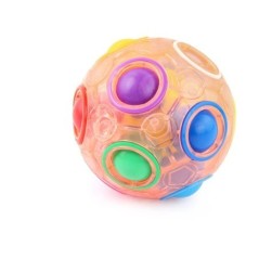 Magic Rainbow Puzzle Ball Speed Cube Ball Fun Stresszoldó Fejtörő Színegyeztető 3D puzzle Játék gyerekeknek Tini felnőtteknek