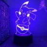 Pokemon Pikachu Charizard Anime figurák 3D LED éjszakai fény változó modell akció logó Lampara Collection Brinquedos 