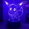 Pokemon Pikachu Charizard Anime figurák 3D LED éjszakai fény változó modell akció logó Lampara Collection Brinquedos 