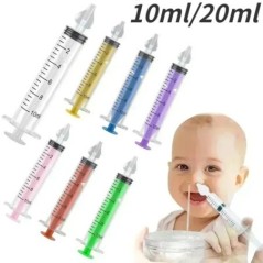 10ml/20ml Needle Babies Tube Szívó Babaápoló tisztító Nátha mosó New Born orröblítő szilikagél orrtisztító