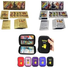 5-55 DB Cartas pokemon francaise español Aranykártyák Spanyol Angol Fólia Arany ezüst kártyák Metalicas Charizard Vmax Gx játékk