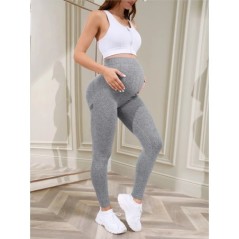 Női kismama nadrágok hason át teljes hosszúságú terhességi jóga nadrágok aktív viselet edzés leggings