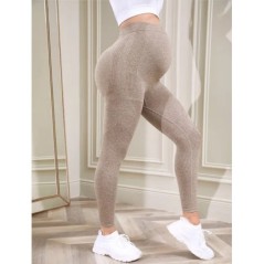 Női kismama nadrágok hason át teljes hosszúságú terhességi jóga nadrágok aktív viselet edzés leggings