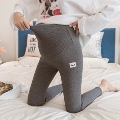 Alkalmi leggings terhes nőknek Rugalmas magas derékú csíkos Nadrág Terhesség Sportruházat Kismama Fitness Nadrág Vékony