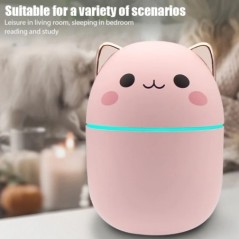 Mini Cute Air Humidifier Essential Oil Humidificadores Home Hálószoba Aroma Diffúzor Tisztító Parfüm Cool Mist Maker umidificado