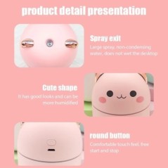 Mini Cute Air Humidifier Essential Oil Humidificadores Home Hálószoba Aroma Diffúzor Tisztító Parfüm Cool Mist Maker umidificado