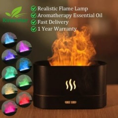 Kinscoter Aroma diffúzor légpárásító ultrahangos Cool Mist Maker Fogger Led illóolajos lánglámpa diffúzor