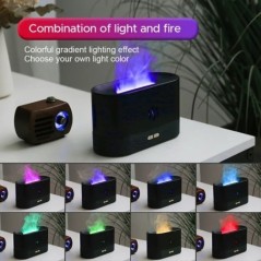 Kinscoter Aroma diffúzor légpárásító ultrahangos Cool Mist Maker Fogger Led illóolajos lánglámpa diffúzor