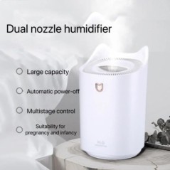 3000 ml-es Dual Jet légpárásító nagy kapacitású porlasztó Ultrahangos aromadiffúzor Cool Mist Maker légpárásító