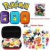 Pokémon figurák játékkészlet 24 db-os 1 zacskós 2-3 cm-es tömeges anime mini baba tétel Pikachu figura kis zseb szörny születésn