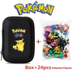 Pokémon figurák játékkészlet 24 db-os 1 zacskós 2-3 cm-es tömeges anime mini baba tétel Pikachu figura kis zseb szörny születésn